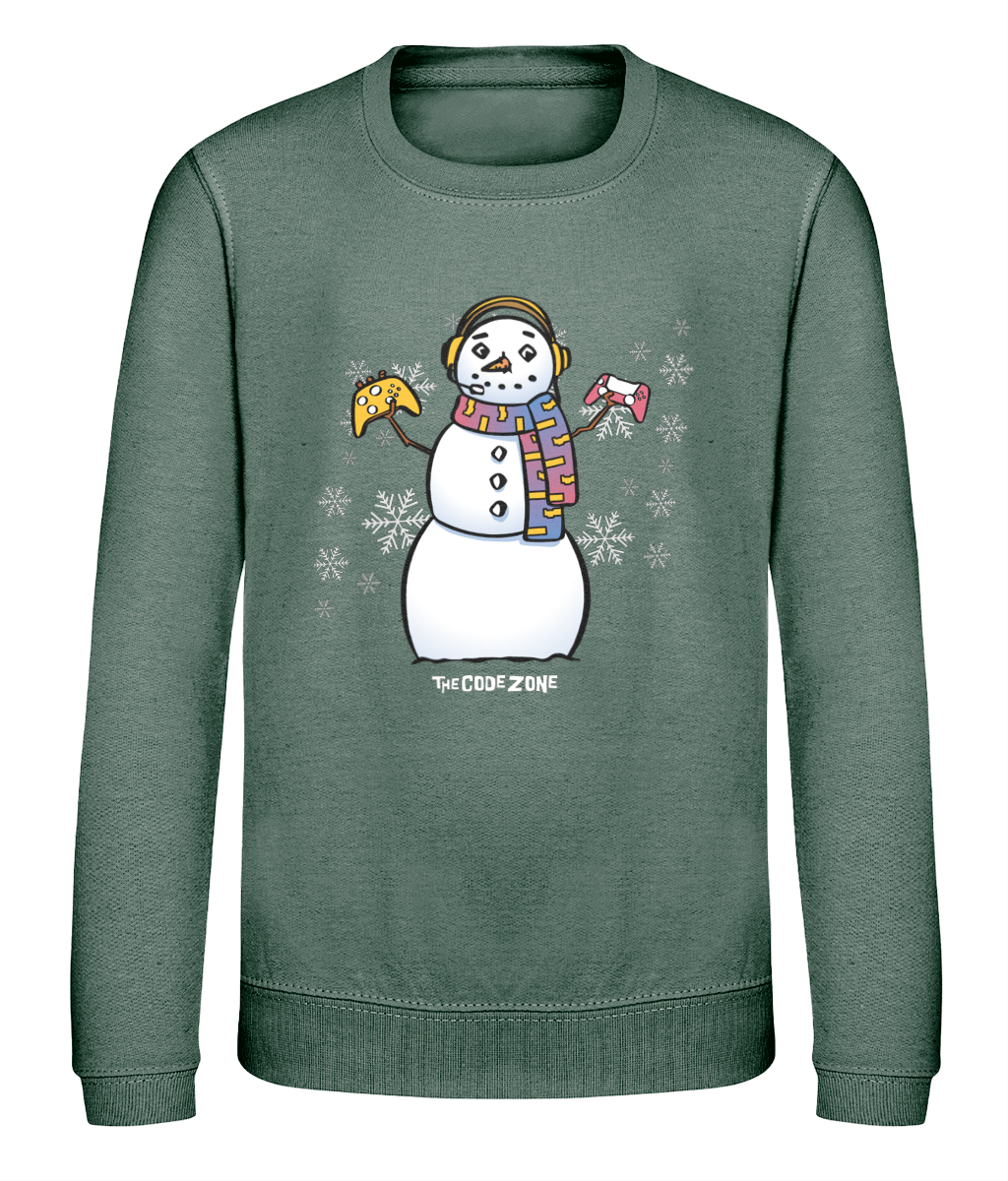 The Code Zone Kids Christmas Sweatshirt - Snowflake