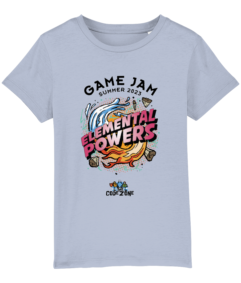 Game Jam: Elemental Powers Kids T-Shirt