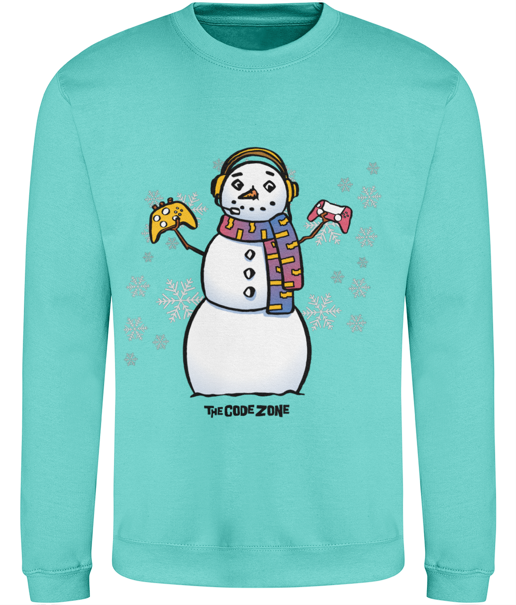 The Code Zone Adult Christmas Sweatshirt - Snowflake