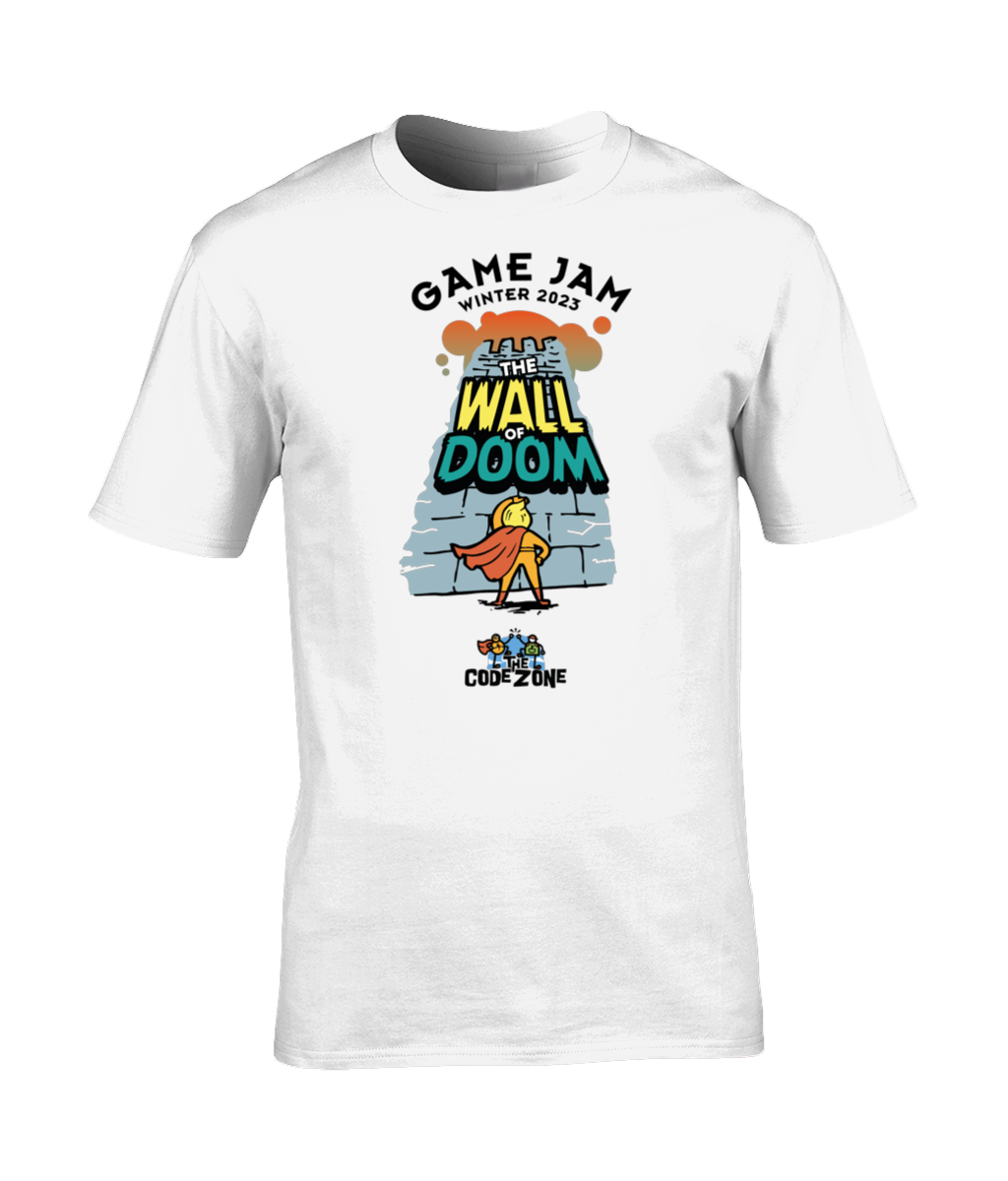 Game Jam: Wall of Doom Adult T-Shirt