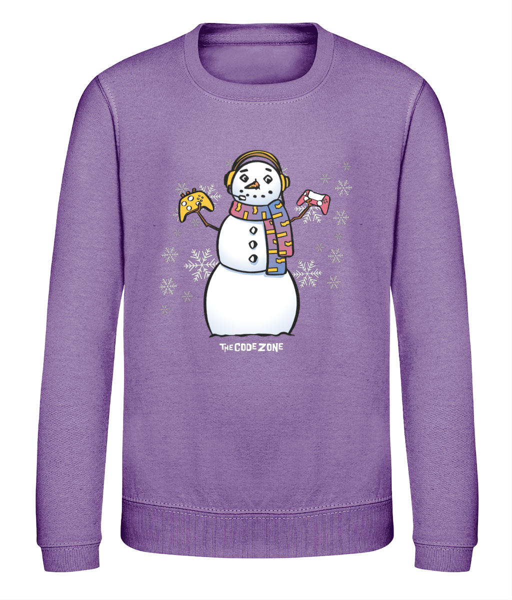 The Code Zone Kids Christmas Sweatshirt - Snowflake