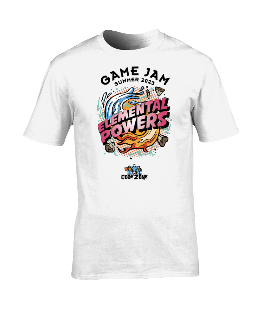 Game Jam: Elemental Powers Adult T-Shirt