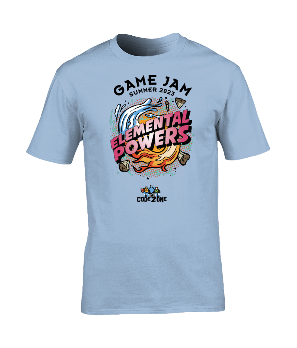 Game Jam: Elemental Powers Adult T-Shirt