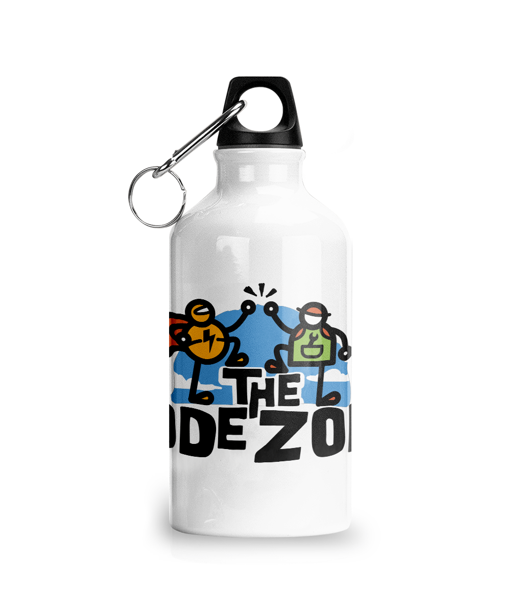 The Code Zone Logo Water Bottle