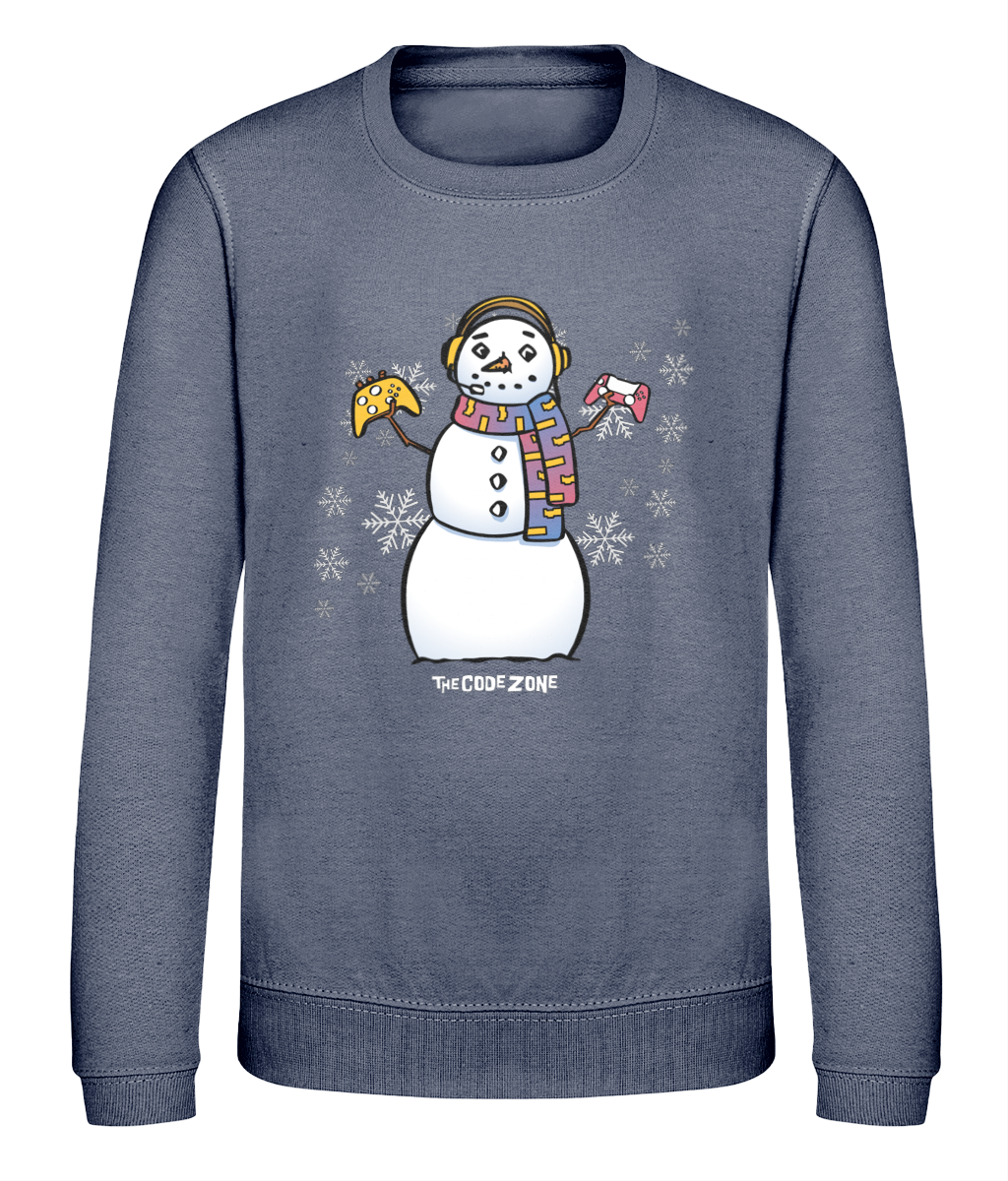 The Code Zone Kids Christmas Sweatshirt - Snowflake