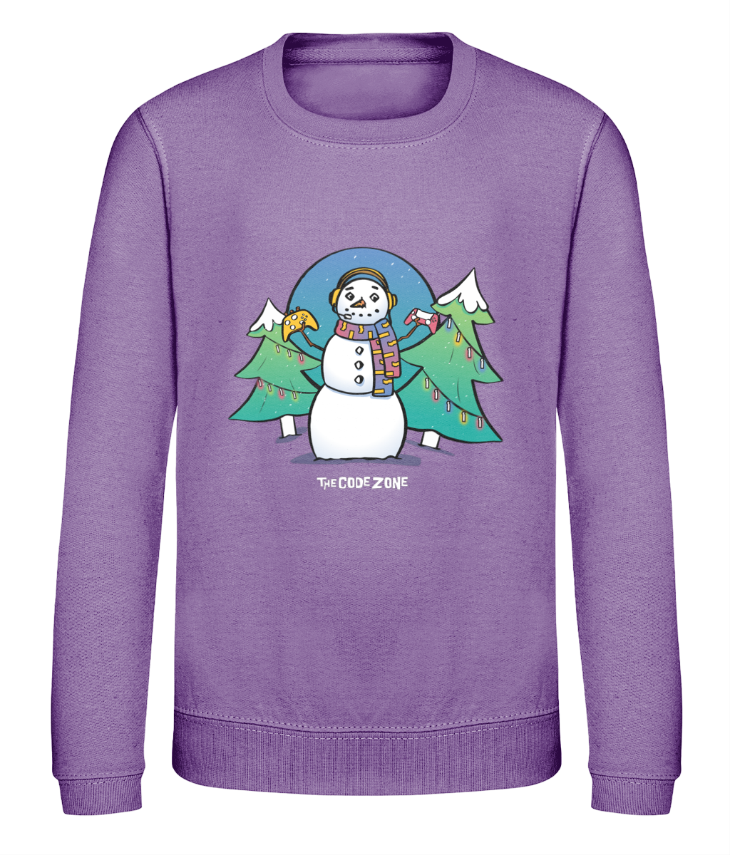 The Code Zone Kids Christmas Sweatshirt - Christmas Tree