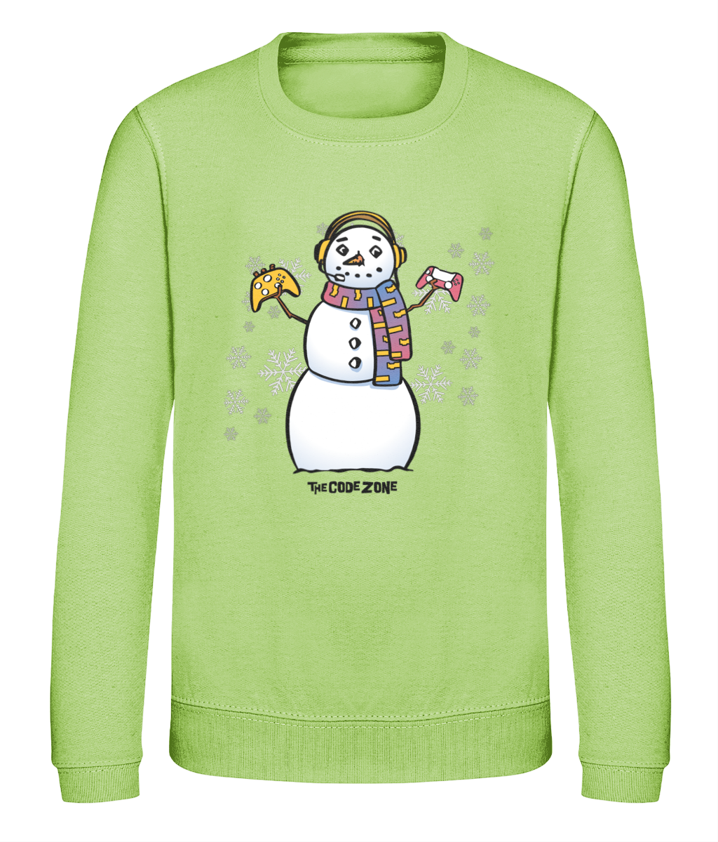 The Code Zone Kids Christmas Sweatshirt - Snowflake