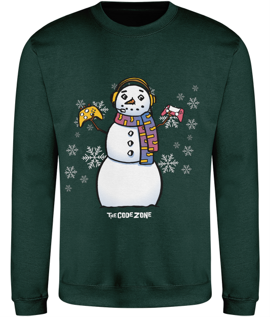 The Code Zone Adult Christmas Sweatshirt - Snowflake