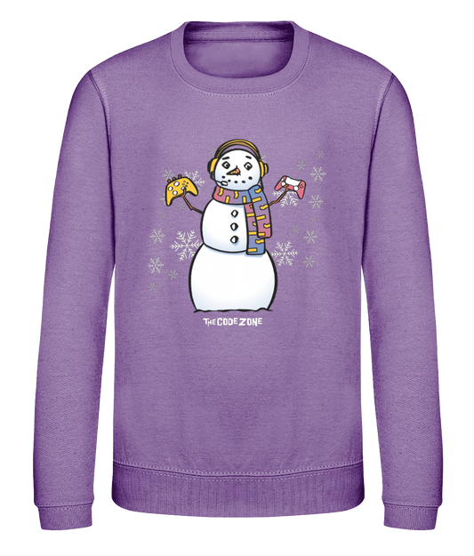 The Code Zone Kids Christmas Sweatshirt - Snowflake